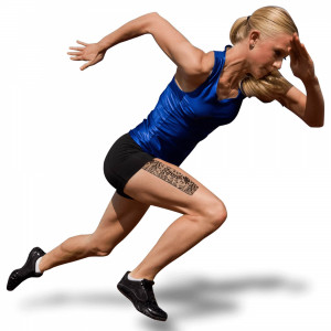 Биомеханический тейп Dynamic Tape 7,5 см х 5 м бежевый с черным тату