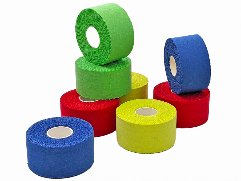 Спортивний тейп Athletic tape Медіспорт  3,81 см x 13,7 м  кольорові